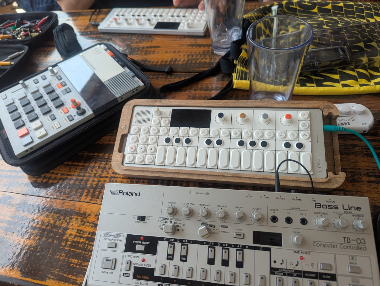 Portable synths including TB-03 and OP-1